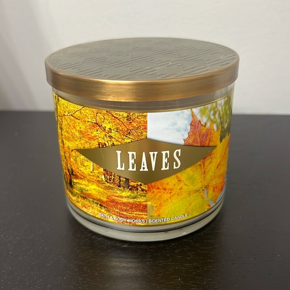 Bath & Body Works Other - Bath and Body Works “Leaves” 3- Wick Candle